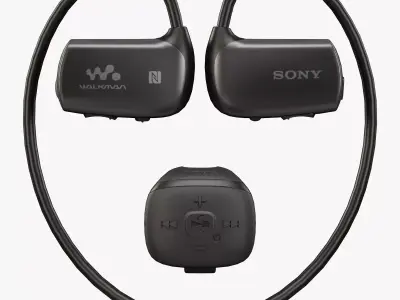 Sony Walkman NWZ-WS613 bluetooth sports wearable mp3 player Low-poly 3D model