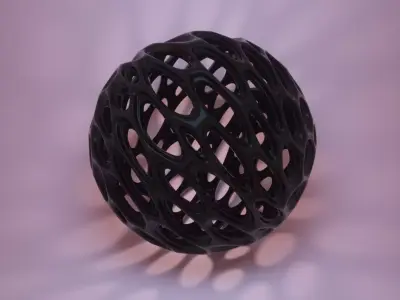 Abstract Wire Sphere  3D model