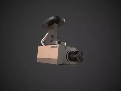 Security Camera Low-poly 3D model