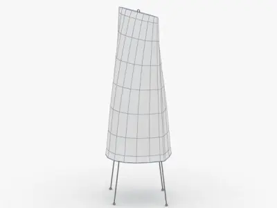 1414 - Paper Lamp Low-poly 3D model