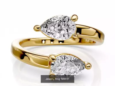 16 Ring Mia Collection 3D Model Pack