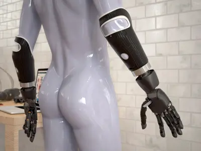  Brain Controlled Prosthetic Arms Rigged for Cinema 4D 