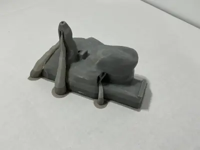 House from Planet of the Apes 1968 in 1-72 and 1-87 HO Scale 3D print model