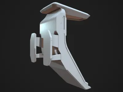 Scifi Wall Terminal Highpoly 3D model