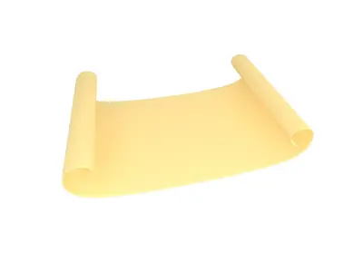 Scroll Paper v1 002 Low-poly 3D model