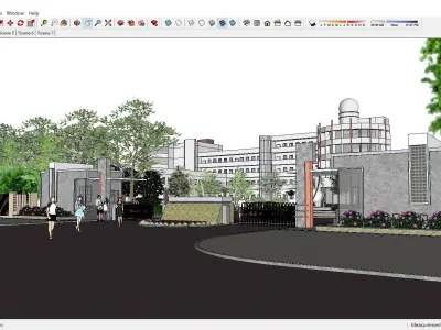 Sketchup School and University 130 3D model