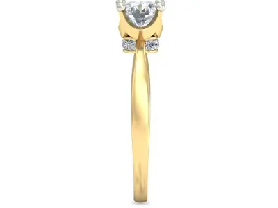 Women Ring  Render 3dm STL OBJ FBX Details 3D print model 77
