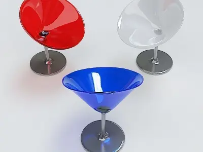 Modern Chair RWB 3D model