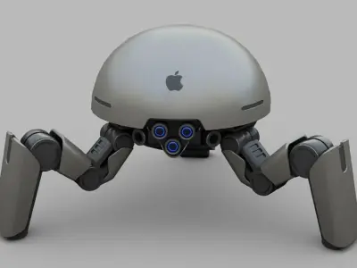 APPLE CONCEPT UTILITY BOT rigged 3D model