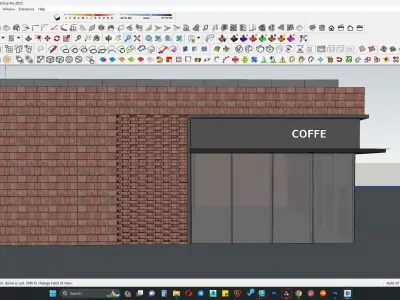 COFFEE SHOP BUILDING EXTERIOR 3D model
