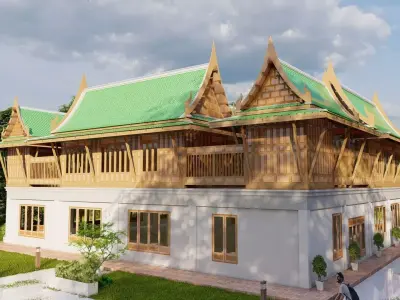 3d model thaihouse group 9 Low-poly 3D model