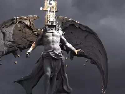 Devine kingdom Arch Angel Light 3D model