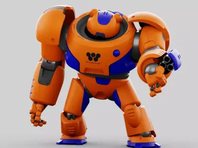 BATTLE DROID FELIX RIGGED 3D model