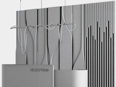 Reception Desk - Office 3D model