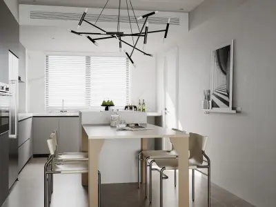 apartment interior scenes     3D model 19