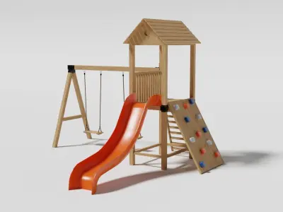 Playground pack v2 Low-poly 3D model