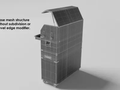 Garage 46inch tool cabinet 3D model