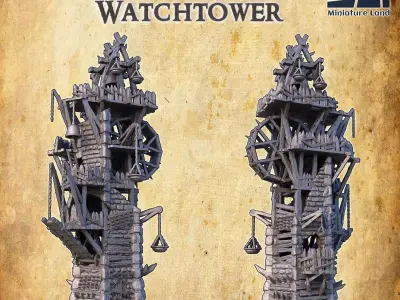 Ratman Watchtower Tabletop Terrain 28 MM 3D print model