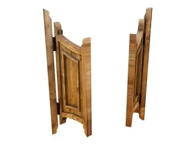 Door 30 saloon Low-poly 3D model