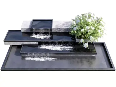WATERFALL FOUNTAIN CASCADE  NO16 A 3D model