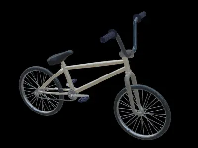 Street Bike Low-poly 3D model