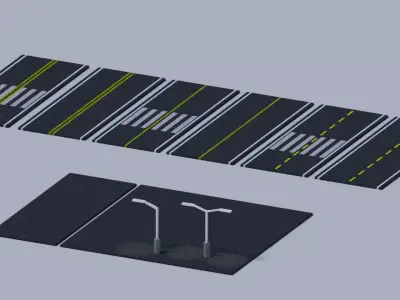 Road low-poly texture Texture
