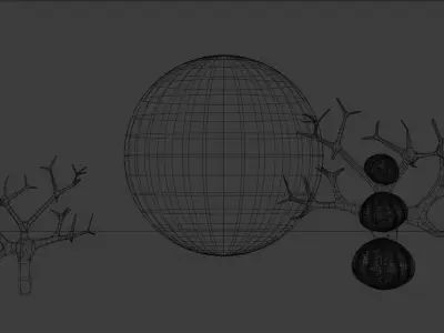 Halloween Pumpkin Set 3D model 3D model