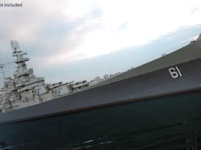  American Heavy Battleship USS Iowa Rigged 