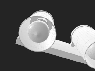 Modern Simple Wall Lamp 3D model