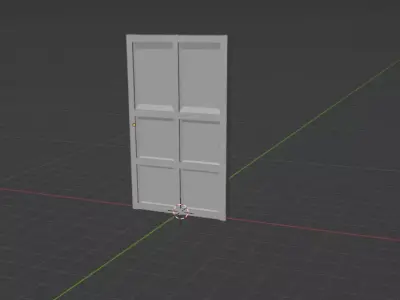 door without handle Free 3D model