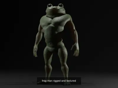 frog-man summer and normal versions 3D Model Pack