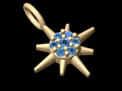 Little Shiny Star Pendant 3D print model