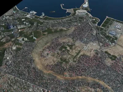 Baku 3d map 3D model