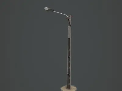 Lighting Post 01 Low-poly 3D model