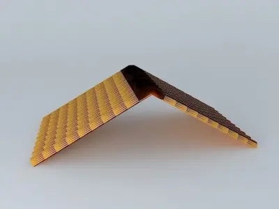 Ceramic Roof Tiles Free 3D model