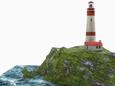Lighthouse 3D model 16