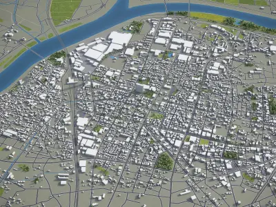 Kurume Low-poly 3D model