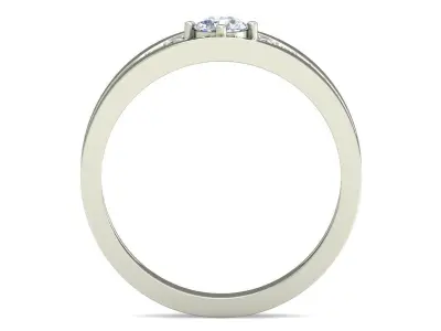 Women Wedding Engagement Ring 3D print model 13