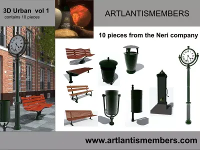street furniture 3D model