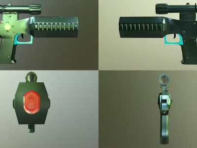 Sci-Fi Desert Eagle 3D model