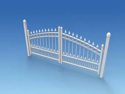 gate steel home 3D print model