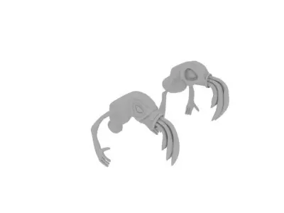 Oddword Slig Raw Low-poly 3D model