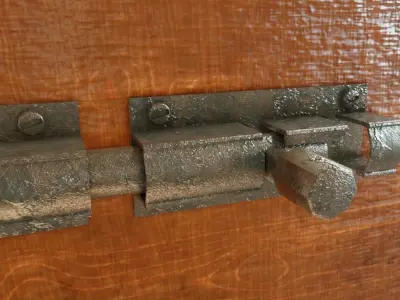 Simple Lock 3D Model Low-poly 3D model