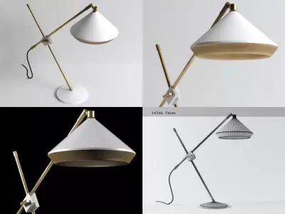 Shear Table Lamp 3D model