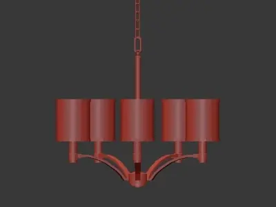 PROSPECT chandelier with four lamps 3D model