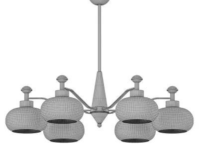 Astrid Chandelier 6 lamp 3D model