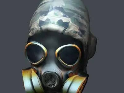 Helmet 3d model military combat Military Low-poly 3D model