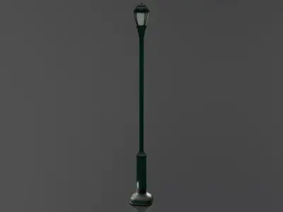 Street Light Low-poly 3D model