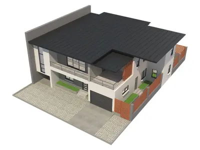 Modern House 5 3D model 3D model