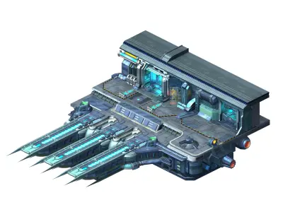 Space-terminal-spaceship 32 3D model